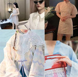 GorinsKani 2 Yard White Black Silk Tassel Gedbkiuce 2 Yard White Black Silk Tassel Fringe Trim Beads Lace Trim Embroidery Lace Fabric Sewing Material Tassels (Black Gold) GorinsKani