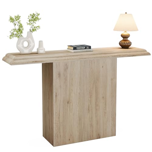 Tribesigns 41" Farmhouse Console Table, Simple Hallway Table, Wood Sofa Table for Living Room, Entryway, Oak Tribesigns