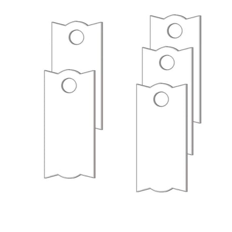 Injourlaif Sublimation Blanks Name Plate for Stanley Tumbler 40oz H1.0 & 2.0, 5 PCS Sublimation Personalized Name Tag for Customized Stanley Cup Lids Topper Accessories (Single-Side) Injourlaif