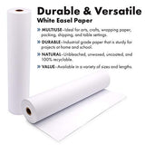 Durable Art Easel Paper Roll for Crafts, Drawing & Painting | Ideal for Kids Projects | 17.75 inches x 100 feet | by Paper Pros The Paper Factory LLC