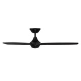 WAC Smart Fans Blitzen Indoor and Outdoor 3-Blade Smart Home Ceiling Fan 54in Matte Black with Remote Control works with Alexa and iOS or Android App (NO LED LIGHT KIT) WAC Lighting