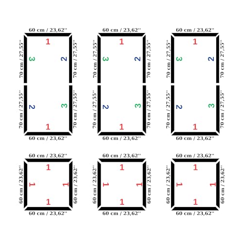 Decozayn Wall Molding Kit, Premade Wainscoting Panels, Picture Frame Moulding, Pre Cut Wall and Door Molding &Trim Panel Kits, Wainscot Wall Panel for Home Decoration, 6 Frames DECOZAYN