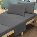 Yxzhyaba 4 Piece cot Sheet Set cot Sheets 30" x 75" x 9" cot Size Sheets Set cot Size Fitted Sheet(Gray) Yxzhyaba