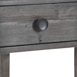 Signature Design by Ashley Borlofield Farmhouse Rectangular End Table with Drawer, Gray Signature Design by Ashley