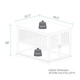 Casual Home Wooden Extra Large Pet Crate, End Table, Espresso Casual Home