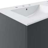 Modway Vitality 48" Double Sink Bathroom Vanity, Gray White Modway