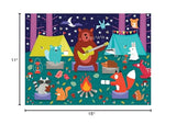 Campfire Friends Scratch and Sniff Puzzle from Mudpuppy - 60 Piece Jigsaw Puzzle with 6 Shaped Pieces, Features Colorful Illustrations, 3 Campfire Scents, Ages 4+ Mudpuppy
