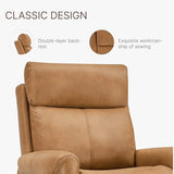 KISLOT Wall Hugger Recliner Chair for Adults, Faux Leather RV Recliner with USB Charging Ports Electric Power Reclining Sofa for Living Room Home Theater Seating Bedroom