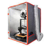 Upgraded Dual-Placement 3D Printer Enclosure Small Grow Tent with Smart Control Ventilation Fan Exhaust kit Compatible with BambuLab A1,A1 Mini, Ender 3 V3 SE/KE Protective Cover Tent DORUNDEA