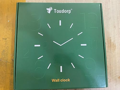 Toudorp Rustic Wall Clock French Country Vintage 14 Inch Wall Clock Battery Operated Silent Non-Ticking Wooden Wall Clock Retro Arabic Numerals Animal Style Wall Clock (Gourmet Kitchen) - WoodArtSupply