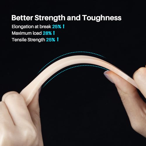 ELEGOO Water Washable 2.0 3D Printer Resin Beige 1000g, Low Shrinkage High Durability 395-405nm Fast Curing 3D Printing Liquid, High Strength and Toughness Resin for LCD/SLA/DLP Resin Printers ELEGOO