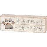 Primitives by Kathy 38231 Hand-Lettered Slat Box Sign, Best Things In Life Primitives by Kathy