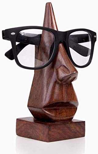 ARTISENIA Handmade Wooden Spectacle Eyeglass Holder Display Stand | Home Office Décor Spectacle Stand ARTISENIA