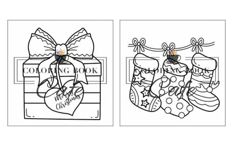 Cozy Christmas: Cute and Cozy Coloring Book for Adults & Teens Featuring Easy and Bold Christmas Designs WoodArtSupply