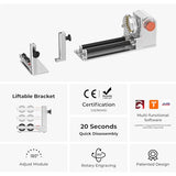 TOOCAA 5-in-1 Rotary Roller Set For Engraving Cylindrical Objects TOOCAA