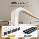 Feetice Triple Bunk Bed Twin Over Twin Over Twin, Heavy Duty White Metal Bunk Bed with Full-Length Guardrails, No Box Spring Needed, Easy Assembly, Family-Friendly for All Ages, Bedroom Furniture Feetice