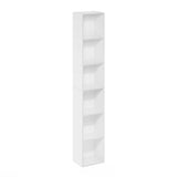 Furinno Luder 6-Tier Open Shelf Bookcase, White Furinno