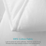 Oaken-Cat 100% Cotton Cover Down Alternative Comforter Queen - All Season Ultra-Soft Skin-Friendly Cloud Breathable Microfiber Comforter Duvet Insert (90x90, White) Oaken-Cat