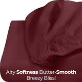Utopia Bedding Queen Fitted Sheet - Bottom Sheet - Deep Pocket - Soft Microfiber - Shrinkage and Fade Resistant - Easy Care -1 Fitted Sheet Only (Red Burgundy) Utopia Bedding