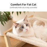 FUKUMARU Dog Bed, Large Breathable Cat Bed, Wooden Cat Hammock for Outdoor, 21 X 16.5 Inch Elevated Pet Furniture Suitable for Kitty, Puppy, Rabbit, Bunny and Small Animal FUKUMARU