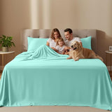 Utopia Bedding Full Bed Sheets Set - 4 Piece Bedding - Brushed Microfiber - Shrinkage and Fade Resistant - Easy Care (Full, Spa Blue) Utopia Bedding
