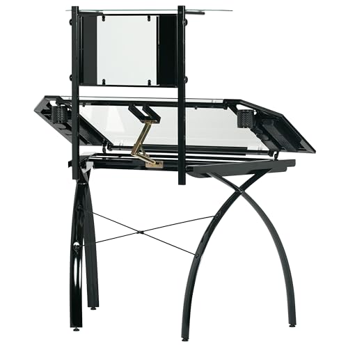 Studio Designs Futura Tower in Black with Clear Glass SD STUDIO DESIGNS