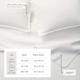 Great Bay Home Twin/Twin XL Quilt Bedding Set, 2-Piece Lightweight Summer Channel Stitch Quilt Set with Shams, Ultra Soft White Bedspreads, Quilted Bedding Coverlets for All Seasons Great Bay Home