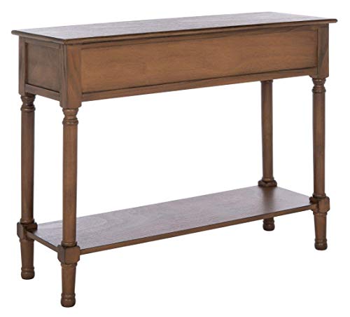 SAFAVIEH Home Collection Peyton Brown 2-Drawer Console Table CNS5704C Safavieh
