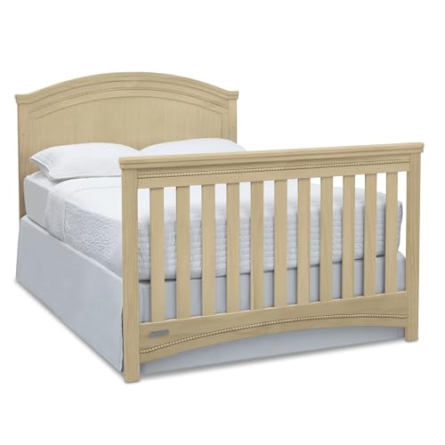 Simmons Kids SlumberTime Emma 4-in-1 Convertible Baby Crib N More - Greenguard Gold Certified, Natural Sandstone