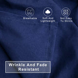 FLXXIE Toddler Bedding Set - 4 Piece Microfiber Crib Sheet Set, Crib Bedding Set Includes Quilted Comforter, Flat Top Sheet, Fitted Sheet, Envelope Pillow Case for Boys and Girls, Navy Blue FLXXIE