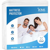 DMI Waterproof Mattress Protector, White, 36x80x6 Inch, Noiseless Plastic DMI