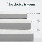 ZINUS 10 Inch Green Tea Essential Memory Foam Mattress [New Version], King, Fiberglass Free, Medium Feel, Breathable Airflow Memory Foam, Certified Safe Foams & Fabric, Mattress in A Box Zinus