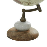 Deco 79 Contemporary Mango Wood Globe Globe, 8" x 8" x 14", Cream Deco 79
