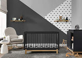 Delta Children Poppy 4-in-1 Convertible Crib, Midnight Grey/Natural Delta Children