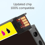 Rohon 952xl Latest Upgrade Compatible Ink Cartridges Combo Pack Replacement for HP 952 XL Use with Officejet Pro 7740 8210 8710 8720 8740 8715 7720 8725 8730 (4 Packs), Black, Cyan, Yellow, Magenta Rohon