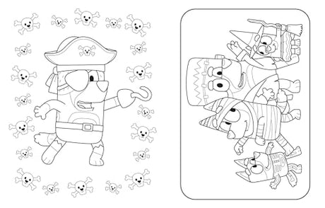 Bluey: Hooray, It's Halloween!: A Coloring Book WoodArtSupply