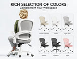 TRALT Ergonomic Office Chair - Comfy Desk Chair with Back Support, Home Office Desk Chairs, Computer Chair, 330lbs Wide Seat Big and Tall Office Chair for Executives (Grey) TRALT