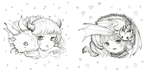 Pop Manga Dragons and Other Magically Mythical Creatures: A Coloring Book Watson-Guptill