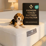 NORTHERNFARE Queen Size Premium Mattress Protector | 100% Waterproof Tencel Cover | Cooling & Breathable Deep Pocket Mattress Pad Queen | Noiseless, Hypoallergenic, Soft, Washable Fitted Bed Protector NORTHERNFARE