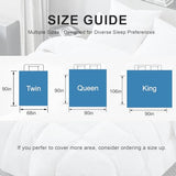 ALPSWAN Goose Feather Down Comforter Twin Size, White 100% Cotton Duvet Insert, All Season Hotel Bedding Fluffy Cotton Comforter with Corner Tabs (White, Twin) ALPSWAN