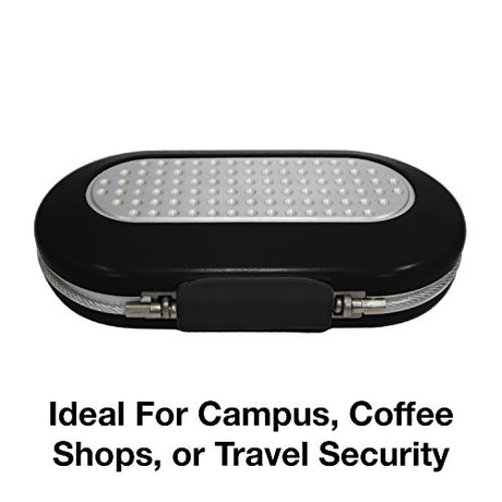 Master Lock Portable Small Lock Box, Set Your Own Combination Lock Portable Safe, Personal Travel Safe, ‎5900D, Gunmetal Grey Master Lock