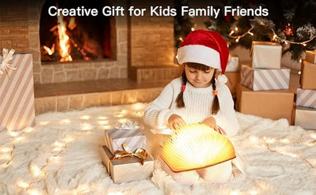 Ngtcglm Wooden Book Lamp, 3 Colors Folding Book Lamp, USB Rechargeable Book Lights, Light Up Book Lamp Decor, Novelty Unique Lamp, Creative Gifts for Book Lovers Ngtcglm