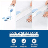Utopia Bedding Mattress Protector Zippered Full Size (Pack of 2), 100% Waterproof Bed Bug and Dust Mite Proof Mattress Encasement, Absorbent 6 Sided Mattress Cover Utopia Bedding