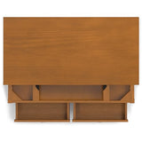 SIMPLIHOME Warm Shaker SOLID WOOD Wide Rectangle Transitional Lift Top Coffee Table for The Living Family Room, 48 inch, Light Golden Brown SIMPLIHOME