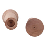 3 Pcs Wooden Candle Holders Wooden Farmhouse Candlesticks Unfinished Pillar Taper Candle Holders for DIY Spiral Taper Candle Home Decor diyhub