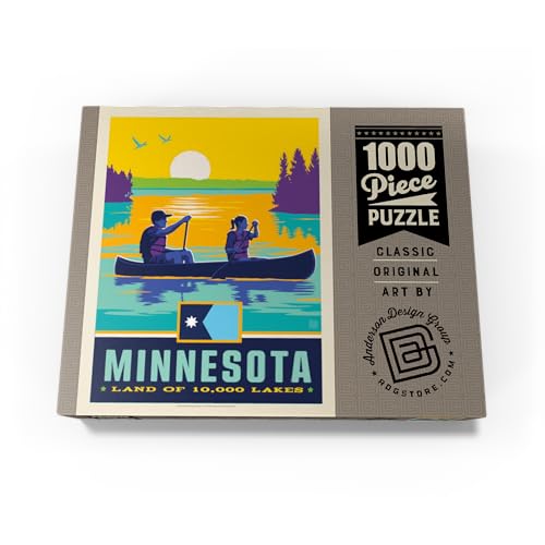 MyPuzzle Minnesota: Land of 10,000 Lakes - Premium 1000 Piece Jigsaw Puzzle for Adults