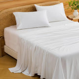 Bedlifes Deep Pocket Sheets 18-24 Inch, King Size Egyptian Cotton 1000 Thread Count, 4-Piece - Fits Extra Thick Mattresses, Cooling & Breathable (White) Bedlifes