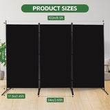 Room Divider Folding Privacy Screens, Portable Room Divider Panel 3 Panel Partition Room Dividers Screen Freestanding Room Partitions and Dividers Fabric Dividers for Room Separation YASRKML