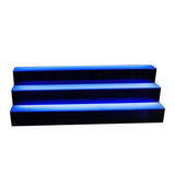 Cozyel 39 Inch 3 Step LED Lighted Liquor Bottle Display Illuminated Liquor Bottle Bar Display Stand LED Display Shelf 3 Tier Home Bar Drinks Lighting Shelves with Remote Control Cozyel