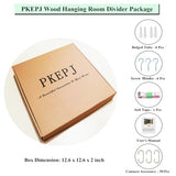 PKEPJ Hanging Room Divider Panels,10 Pieces Wood-Plastic Screen Panels Wall Divider Partition Home Office Decoration (White02) PKEPJ
